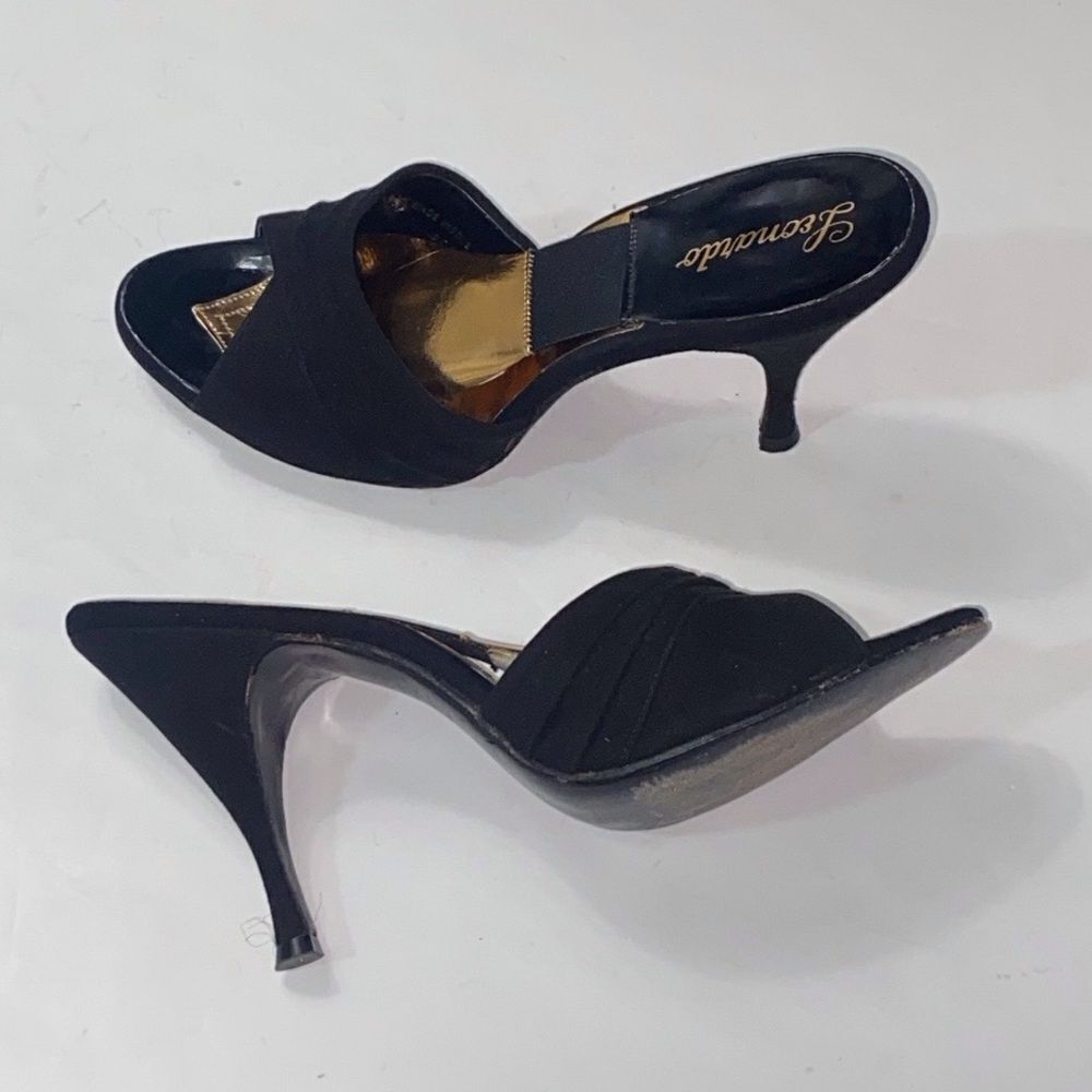 VTG,Leonardo Jpringolator 6083 Suede Heels Women’s Shoes Sz, Approximately 6-6.5